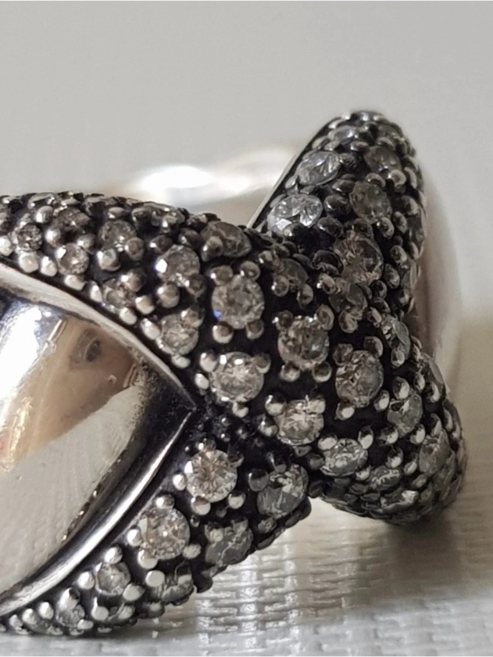 David Yurman Midnight Melange X Ring With Diamonds